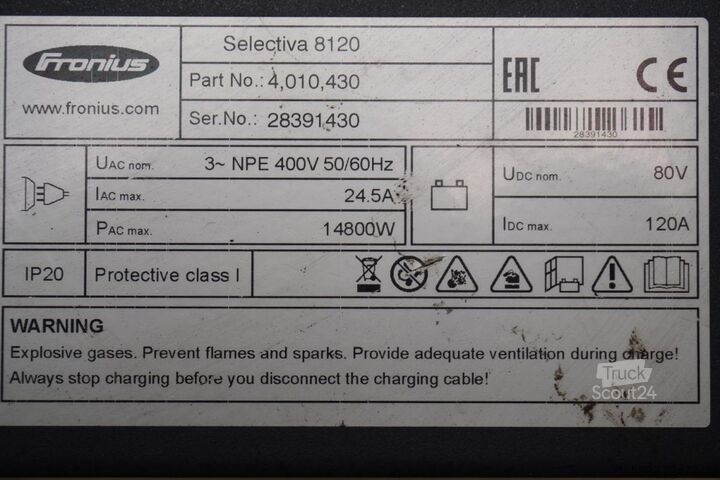 Baterija za viljuškar FRONIUS Selectiva 8120 80V/120A