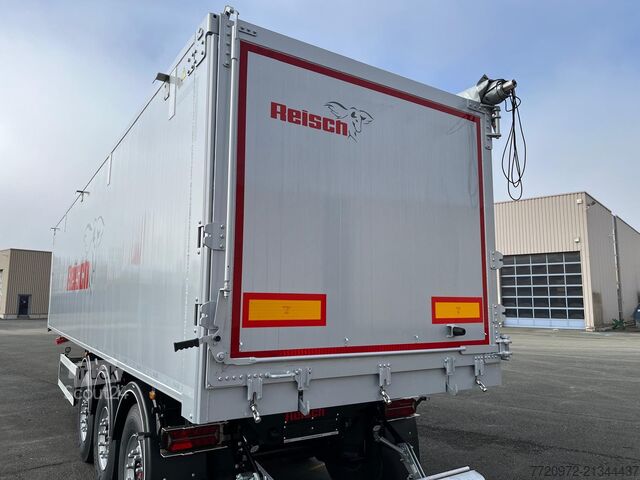 Semirremolque volquete Reisch Wasserdichte Alumulde 50m³ Pendelklappe