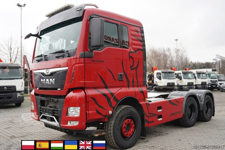 Traktoriaus vienetas MAN TGX 33.640 6x4 tractor unit / GVM 70 t