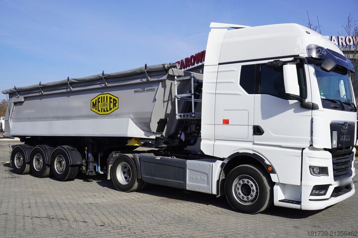 Puspriekabė savivartis MEILLER Kipper KISA3 tipper semi-trailer / 5 uni