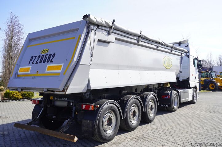Puspriekabė savivartis MEILLER Kipper KISA3 tipper semi-trailer / 5 uni