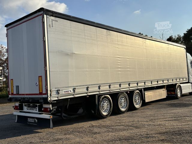 Brandalı açık yarı römork SCHMITZ CARGOBULL SCS 24/L - 13.62 EB Edscha*Palettenkasten*LIFT