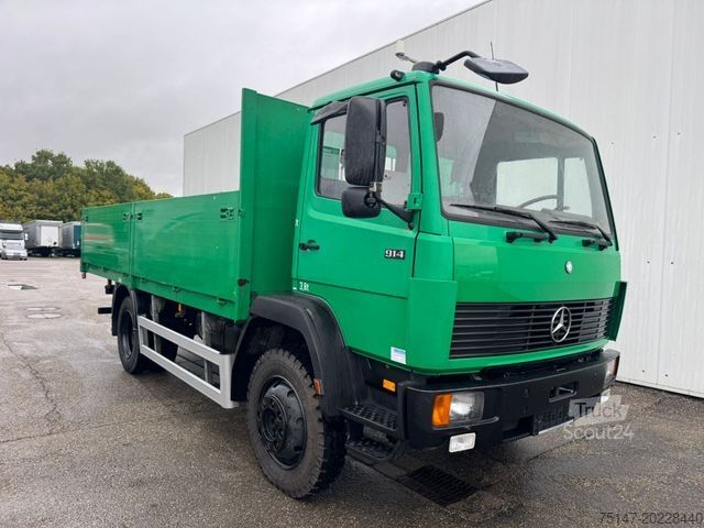 LKW mit Pritsche (offen) MERCEDES-BENZ 914 AK 4x4 Pritsche 5,20m AHK !!38 tkm!!