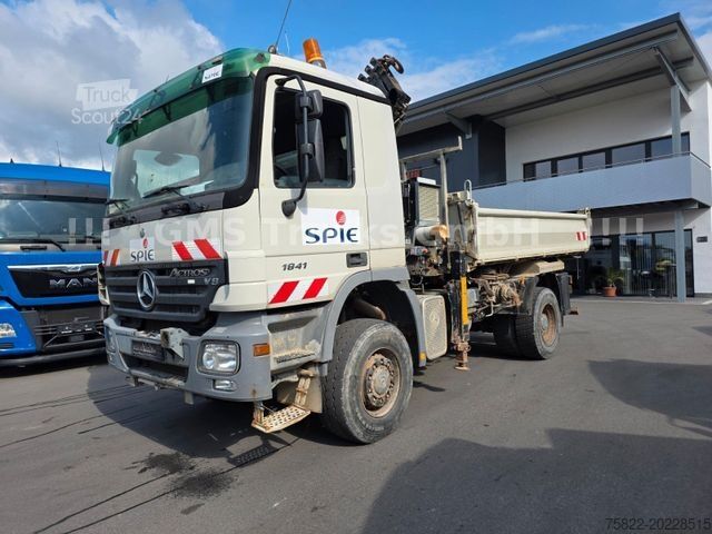 Kipper LKW MERCEDES-BENZ Actros 1841 / 4X4 ALLRAD / Atlas 190 / Meiller
