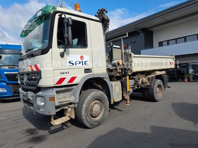Kipper LKW MERCEDES-BENZ Actros 1841 / 4X4 ALLRAD / Atlas 190 / Meiller