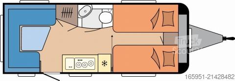 Lakókocsi Hobby De Luxe 495 UL IC Sonder. Mod. 2026 1800 kg