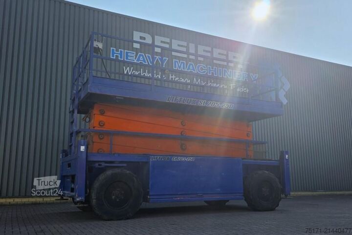 Sakseløft Liftlux SL205-25 D4WDS/P Diesel, 4x4 Drive, Hydraulic Deck