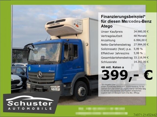 Kühlkoffer-LKW Mercedes-Benz Atego 1223 Kühlkoffer+LBW*Autom Tempo Klima SHZ