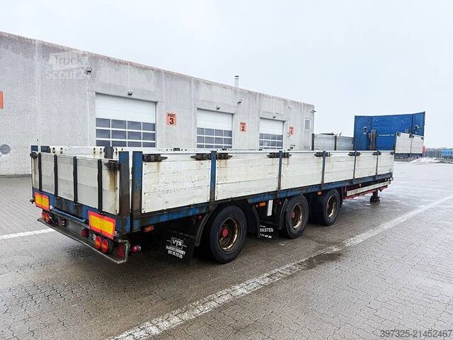 Platform aanhanger Pacton Stepdeck / Tiefbettauflieger / Nedbygget