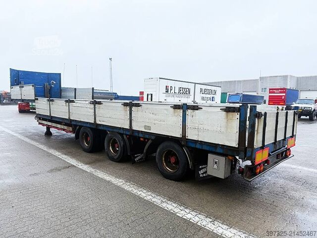 Platform aanhanger Pacton Stepdeck / Tiefbettauflieger / Nedbygget