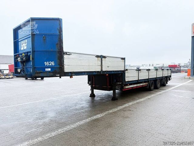 Platform aanhanger Pacton Stepdeck / Tiefbettauflieger / Nedbygget