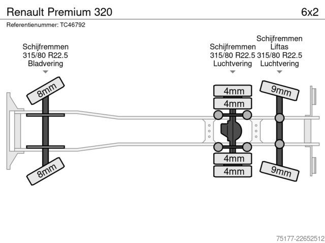 Cisternu Renault Premium 320
