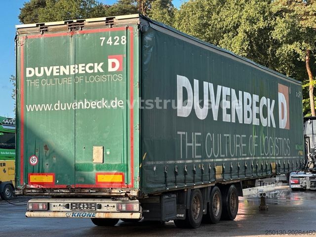 Auflieger mit Pritsche & Plane KRONE SD MegaLiner Curtainsider Edscha-Verdeck
