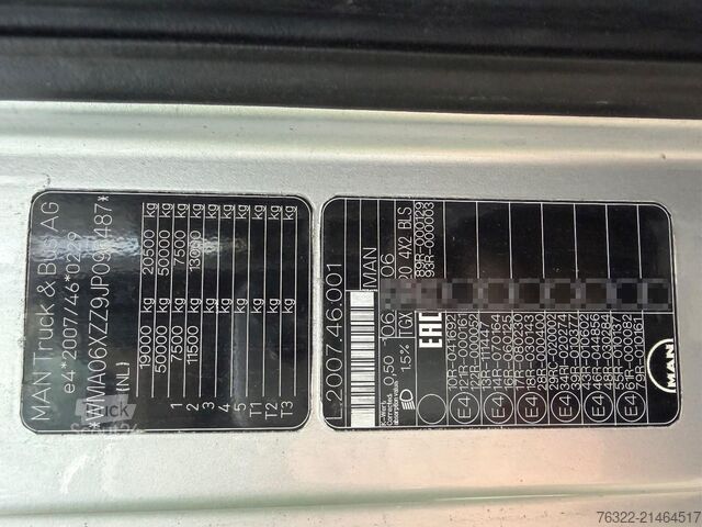 Tracteur standard MAN TGX 18.420 4X2 BLS / MOTOR SCHADE/