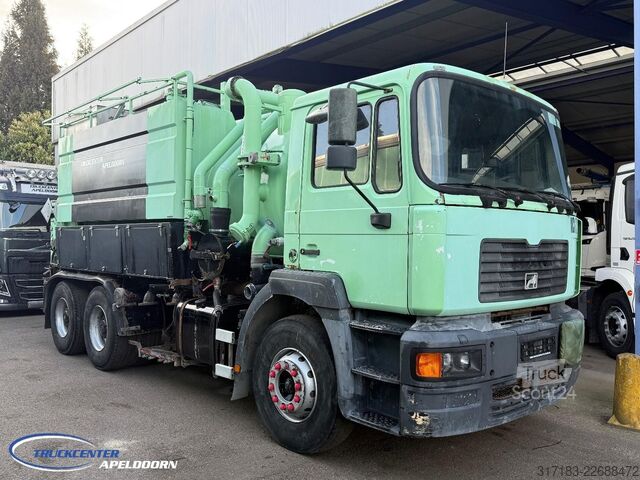 Vehículo de succión MAN 33.364 6x4 Big axles, Steel springs, Manuel, St...