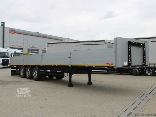 Open oplegger  SF24, SIDEWALLS, SAF, PNEU 80%