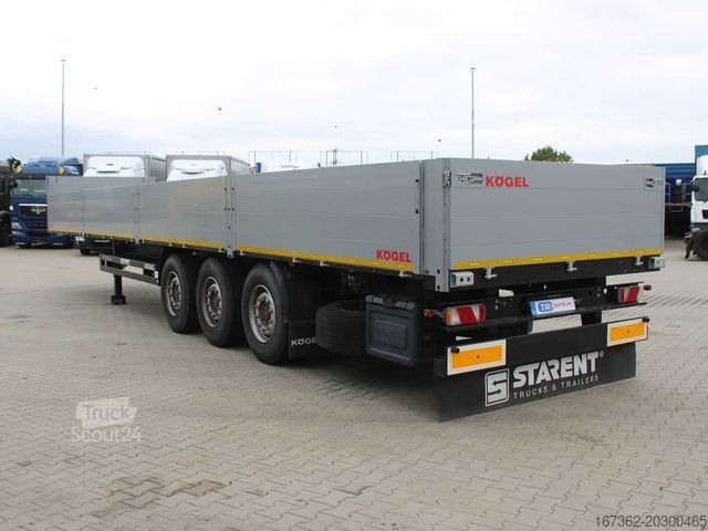 Open oplegger  SF24, SIDEWALLS, SAF, PNEU 80%