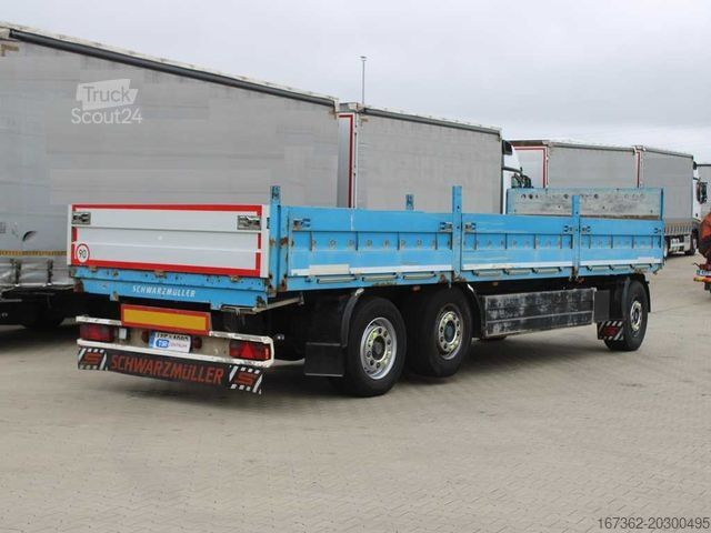 Atvira priekaba SCHWARZMÜLLER PA 3/E, LIFTING AXLE, SIDEWALLS