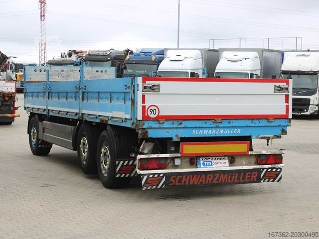 Atvira priekaba SCHWARZMÜLLER PA 3/E, LIFTING AXLE, SIDEWALLS