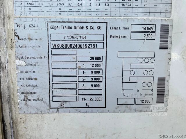 Transport réfrigéré/congélé Kögel S 24-4