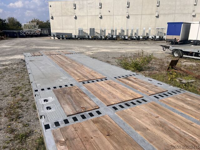 Dieplader oplegger Möslein ST 3 Plato 8,7  3 Achs Satteltieflader Plato 45 t GGfür Fertigteile, Baumaschinen