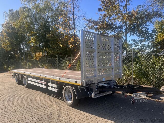 Open aanhangwagen Möslein T 3 Plato 10 m  3 Achs Jumbo- Plato- Anhänger 10 m, Mega