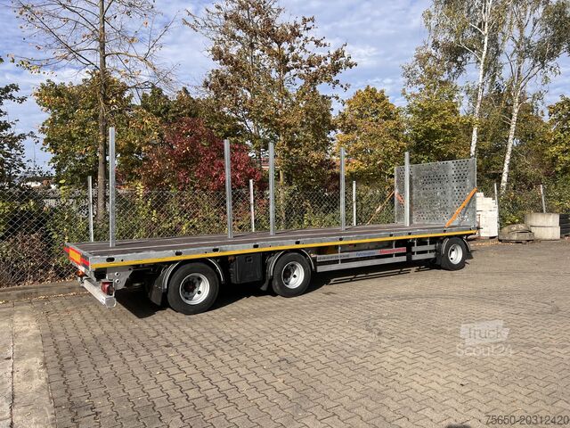 Open aanhangwagen Möslein T 3 Plato 10 m  3 Achs Jumbo- Plato- Anhänger 10 m, Mega