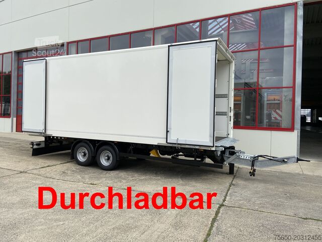Reboque baú Möslein TKO 105 D 7m weiß  Tandem- Koffer, Durchladbar, -- Neufahrzeug --