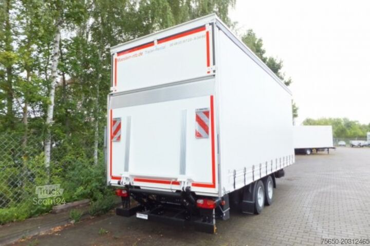 Otvorena prikolica sa ceradom Möslein TPS 11 DL 7,30  neuer Planenanhänger, Ladebordwand + Durchladbar