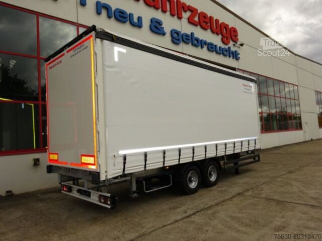 Open aanhangwagen met zeil Möslein TPW 105 D Schwebheim  Tandem- Planenanhänger Durchladen
