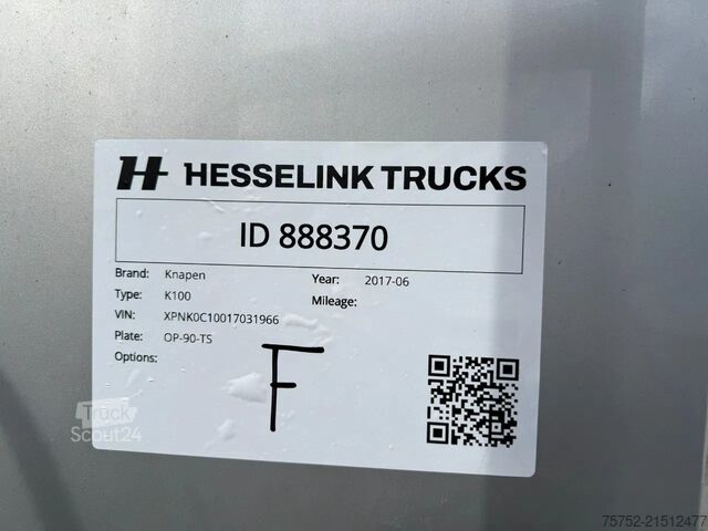 Piso móvel Knapen Trailers 97m3 Cargo Floor 10MM 3 year old Liftas APK/TUV...