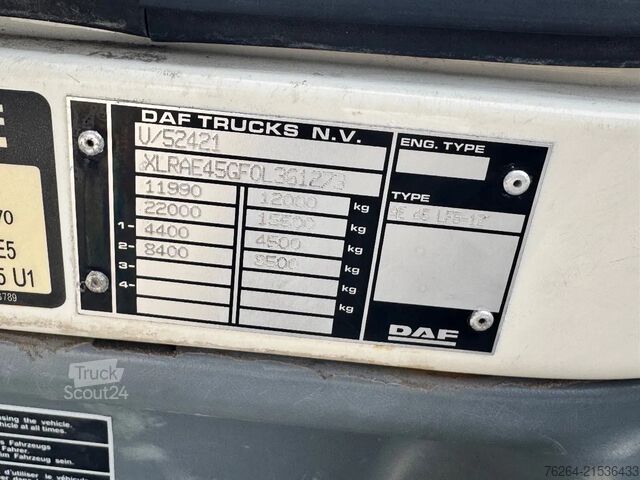 Suitcase DAF LF 220 BAKWAGEN EURO5