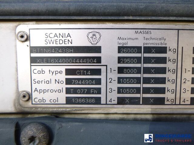 Kipper Scania T 114 340 6x4 tipper