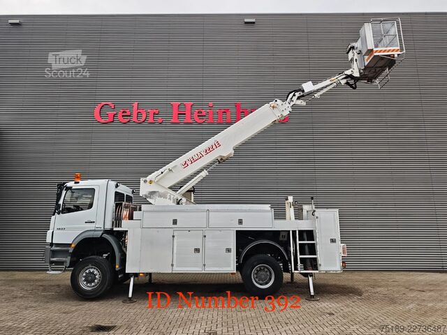 Piattaforma di sollevamento Mercedes-Benz Axor 1833 4x4 Vema 222 TE