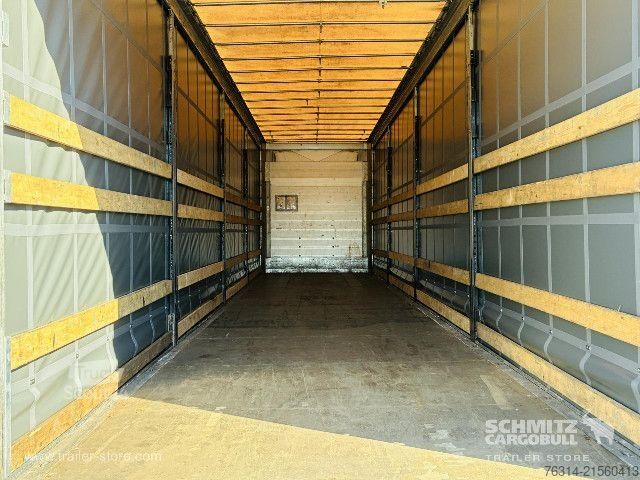 Open semitrailer with tarp Schmitz Cargobull Curtainsider Mega Getränke