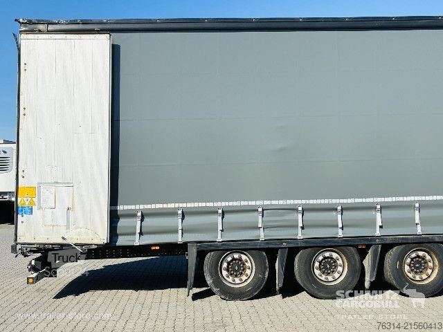 Open semitrailer with tarp Schmitz Cargobull Curtainsider Mega Getränke