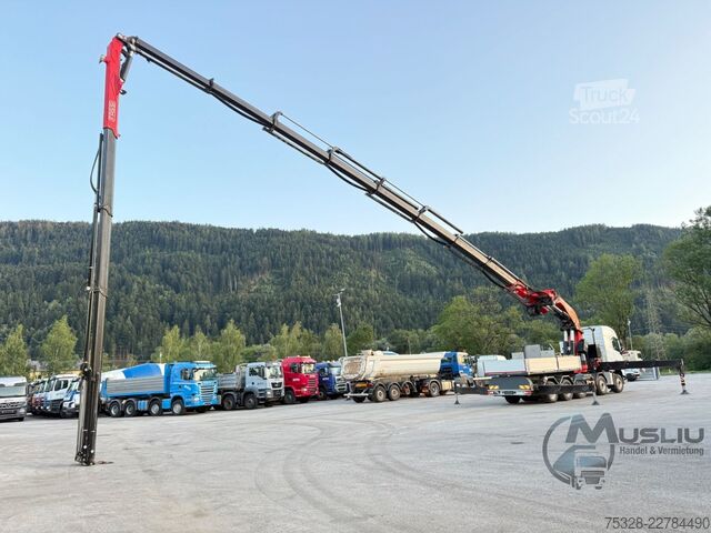 LKW mit Pritsche (offen) VOLVO FH 540 10X4 Pritsche + SZM FASSI F2150RAL.2 51m