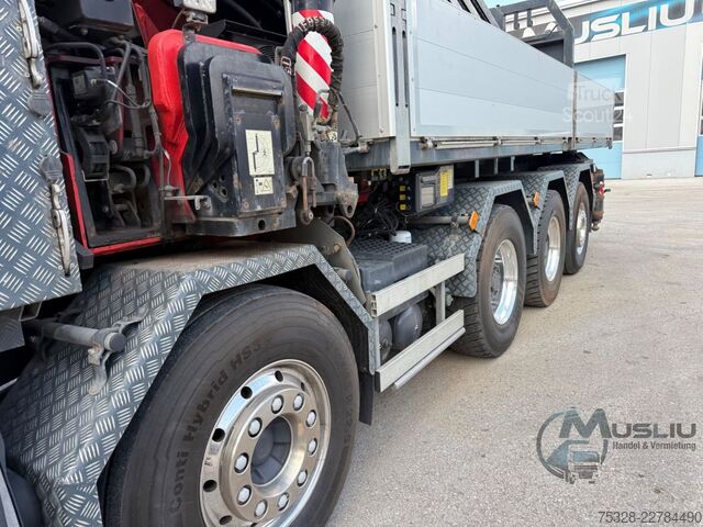LKW mit Pritsche (offen) VOLVO FH 540 10X4 Pritsche + SZM FASSI F2150RAL.2 51m