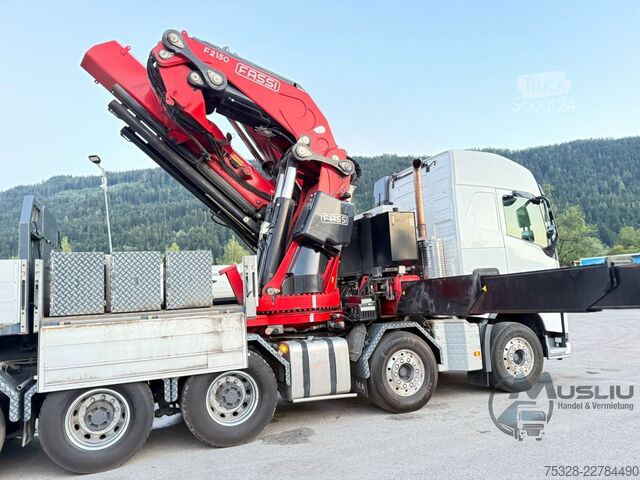 LKW mit Pritsche (offen) VOLVO FH 540 10X4 Pritsche + SZM FASSI F2150RAL.2 51m