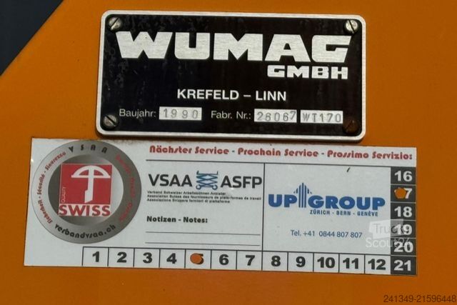 Special purpose truck MERCEDES-BENZ 1114 Wumag 15 Meter