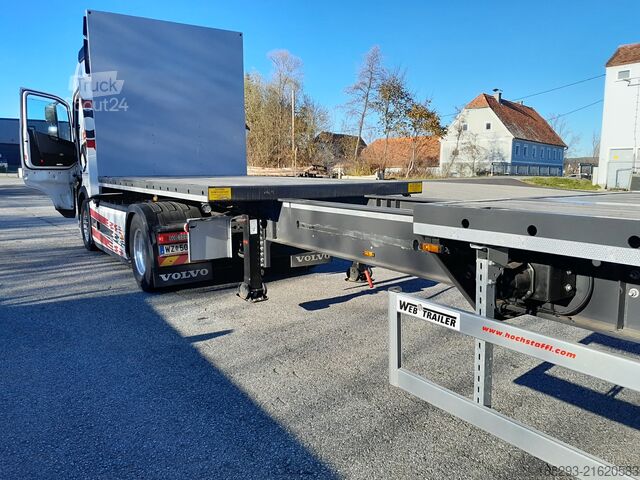 Oplegger met vlakke laadvloer Web Trailers 