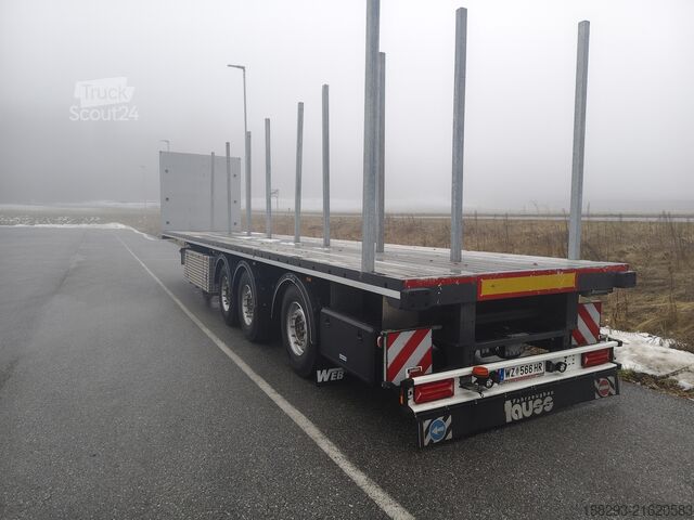 Oplegger met vlakke laadvloer Web Trailers 