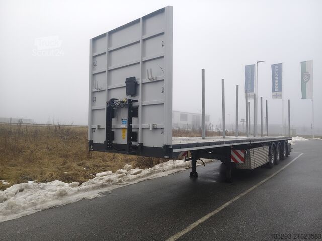 Oplegger met vlakke laadvloer Web Trailers 