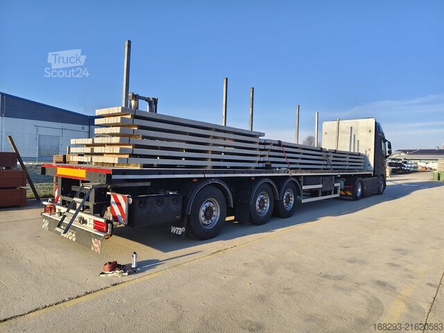 Oplegger met vlakke laadvloer Web Trailers 