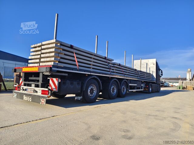 Oplegger met vlakke laadvloer Web Trailers 