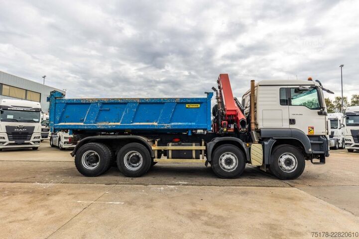 Kipper mit Kran MAN TGS 35.360 BB+ BIBENNE+HMF 18T/m+2EXT