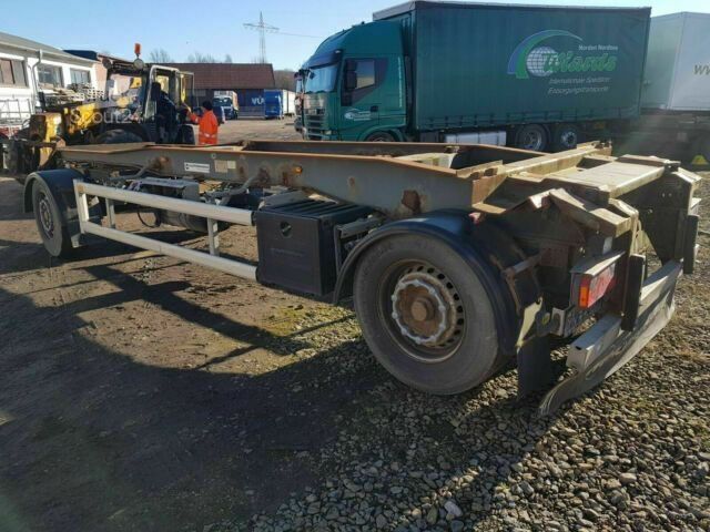 Konténerszállítás Hüffermann HSA 1870 Abrollanhänger Deutsche Maschine