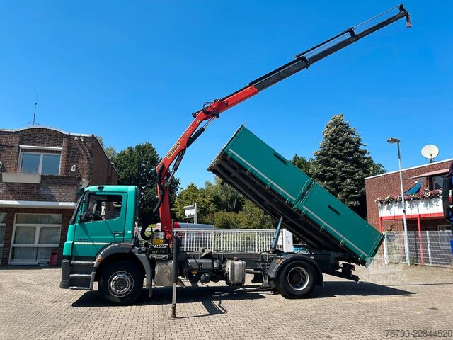 Háromirányú billenő teherautó MERCEDES-BENZ 1833 Axor  3Skipper + PK 12002 Kran 4x2