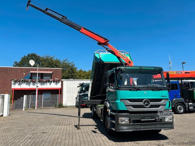 Háromirányú billenő teherautó MERCEDES-BENZ 1833 Axor  3Skipper + PK 12002 Kran 4x2