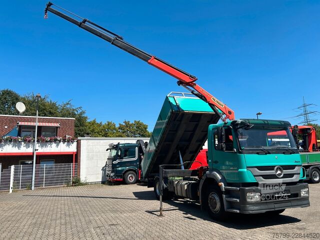 Háromirányú billenő teherautó MERCEDES-BENZ 1833 Axor  3Skipper + PK 12002 Kran 4x2